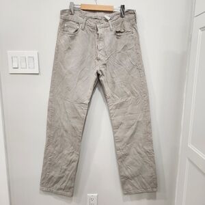 Vintage Levi's 501xx Mens Tag 36x34 Fits 34x34 Cream Button Fly 90s Y2K Denim